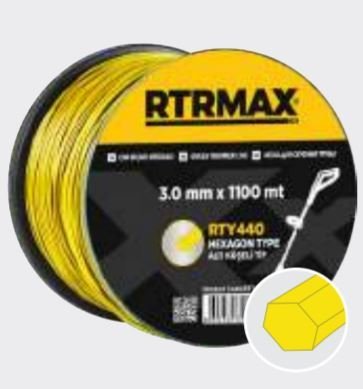 Rtrmax RTY445 Tırpan Misinası Altıgen 3,5MMx825M