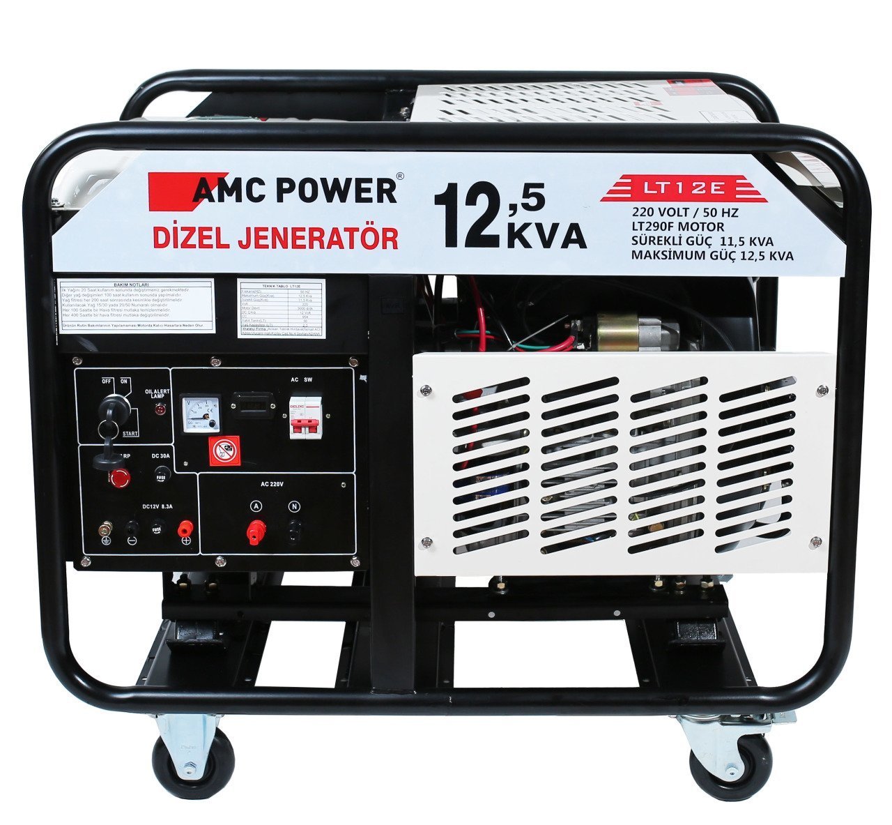 AMC Power LT12E Dizel Jeneratör 12,5 kVA 220 Volt
