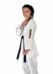 HAŞADO Fitilli Siyah Yaka Taekwondo Elbisesi 190 - KİŞİSEL BASKI İSTEMİYORUM