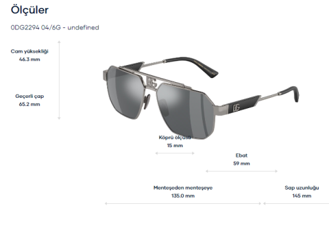 dolce gabbana dg2294 04/6g güneş gözlüğü