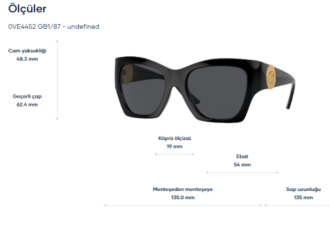 versace ve 4452 gb1/87 güneş gözlüğü