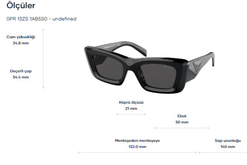 prada spr 13zs 1ab5s0 güneş gözlüğü