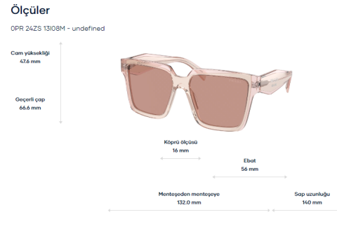 prada spr 24ss 13ı08m güneş gözlüğü