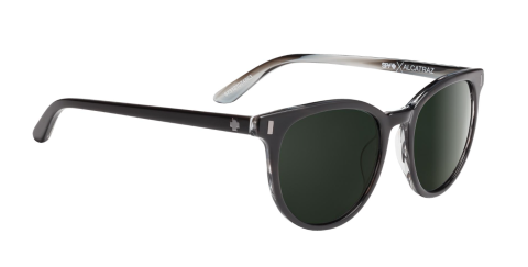 spy alcatraz parlak siyah ünisex güneş gözlüğü