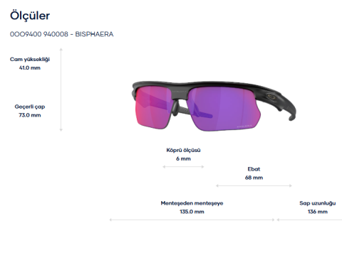 oakley 9400 08 bisphaera güneş gözlüğü