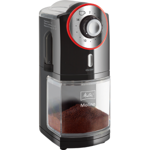 Melitta Molino Elektrikli Kahve Çekirdeği Öğütücüsü Kırmızı Siyah