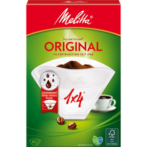 Melitta 1x4® Original Beyaz Kahve Filtre Kağıdı
