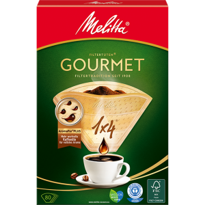 Melitta 1x4® Gourmet Kahve Filtre Kağıdı