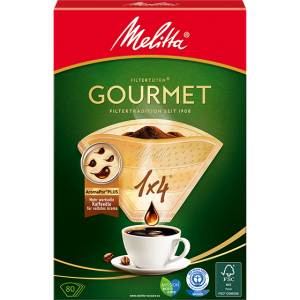 Melitta 1x4® Gourmet Kahve Filtre Kağıdı