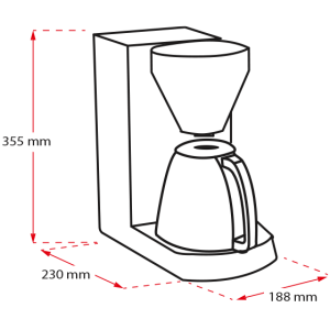 Melitta Enjoy Top Therm Termoslu Filtre Kahve Makinesi Siyah