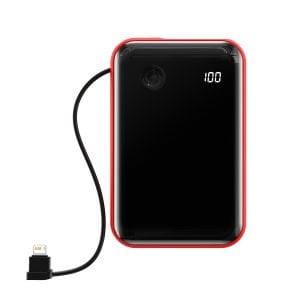 Baseus Mini S Dijital Ekranlı 15W 10.000 mAh Lightning Kablolu Powerbank