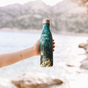 Qwetch QD3438 Özel Tasarımlı Isı Yalıtımlı 500ml Termos - Deniz Desenli