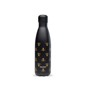 Qwetch QD2322 Arı Desenli Isı Yalıtımlı 500ml Termos - Siyah