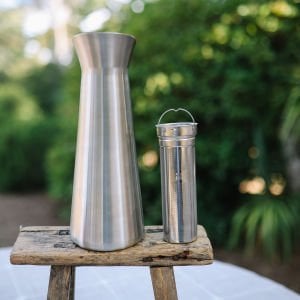 Qwetch QD3600  Isı Yalıtımlı 1000ml Karaf - Metalik