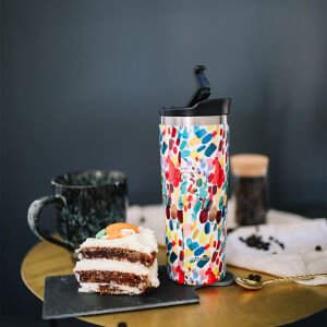 Qwetch QM6095 Özel Tasarımlı Isı Yalıtımlı 470ml Termos Mug – Arty