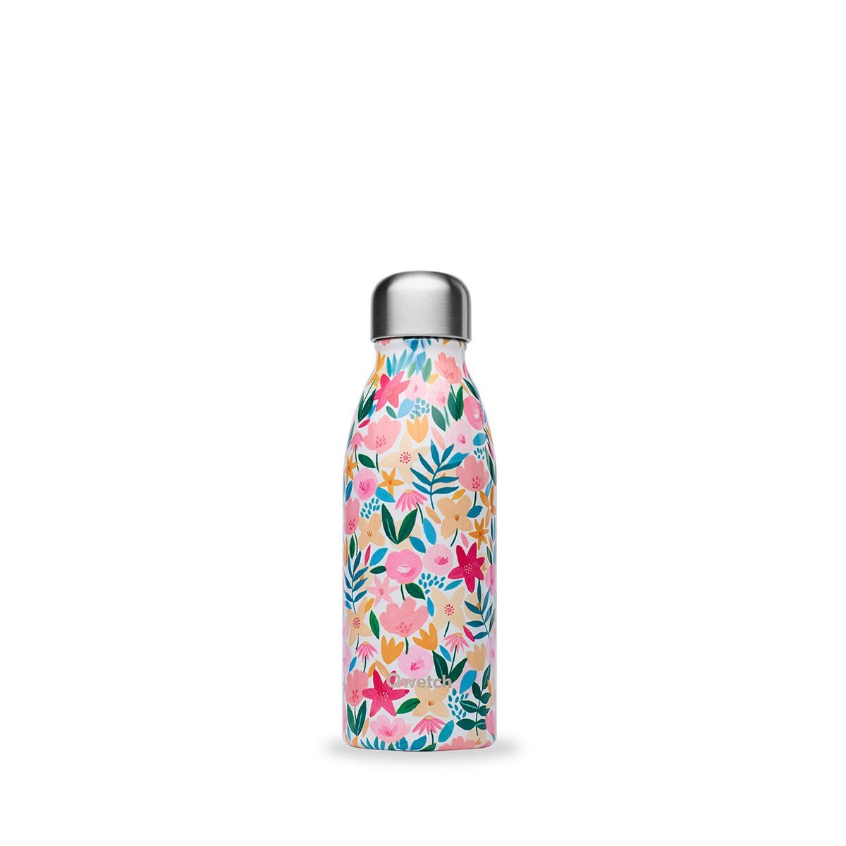 Qwetch QD7021 Çiçek Desenli 500ml Su Şişesi - Pembe