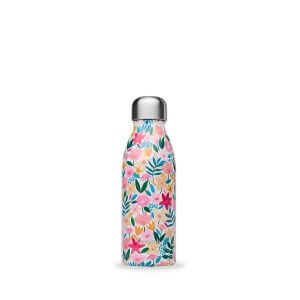 Qwetch QD7021 Çiçek Desenli 500ml Su Şişesi - Pembe