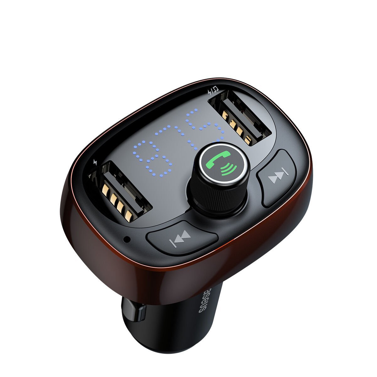 Baseus T-Typed S-09 Bluetooth 5.0 FM Transmitter & Araç Şarjı