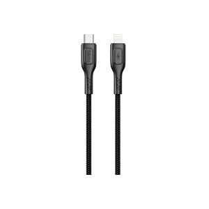 hkm tech KNIT 30W Hızlı Şarj Destekli, Type-C to Lightning Şarj ve Data Aktarım Kablosu