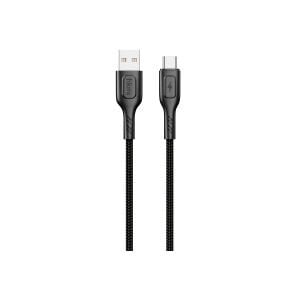hkm tech KNIT 2A Çıkışlı, USB-A to Type-C Şarj ve Data Aktarım Kablosu