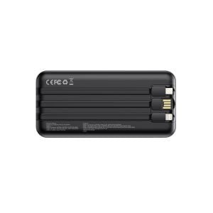 hkm tech POWER NANO 20.000 mAh 20W Hızlı Şarj Destekli, Type-C ve Lightning Kablolu Powerbank