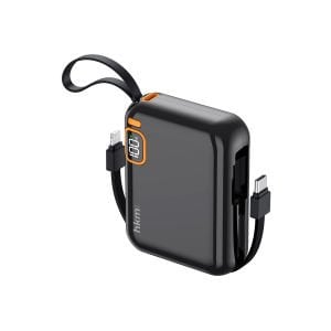 hkm tech POWER DUO 10.000 mAh 20W Hızlı Şarj Destekli, Type-C ve Lightning Kablolu Powerbank