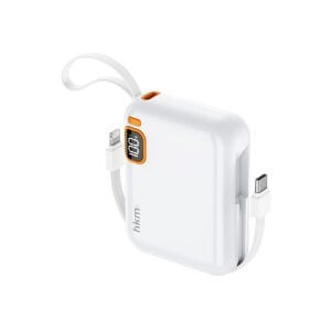 hkm tech POWER DUO 10.000 mAh 20W Hızlı Şarj Destekli, Type-C ve Lightning Kablolu Powerbank