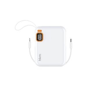 hkm tech POWER DUO 10.000 mAh 20W Hızlı Şarj Destekli, Type-C ve Lightning Kablolu Powerbank