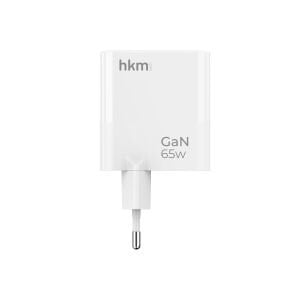 hkm tech GaN MULTI 65W USB-A ve 2*Type-C Üç Portlu Hızlı Şarj Aleti