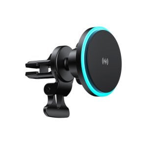 hkm tech MAG 15W Kablosuz Hızlı Şarj Destekli, MagSafe Uyumlu Araç İçi Telefon Tutucu ve Şarjı