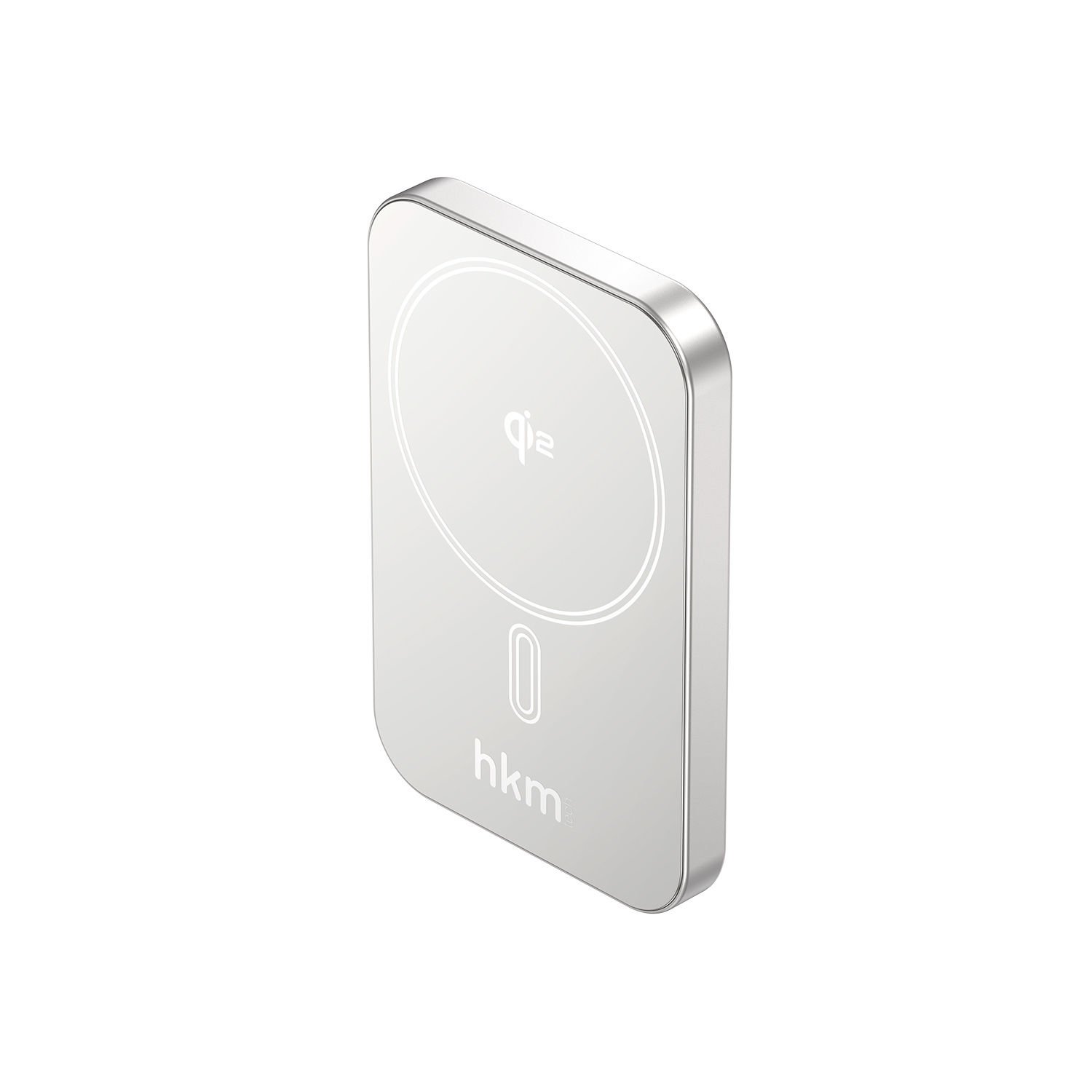 hkm tech MAG Q-ELITE 5.000 mAh 20W Qi2 Teknolojili ve MagSafe Uyumlu Kablosuz İnce Powerbank