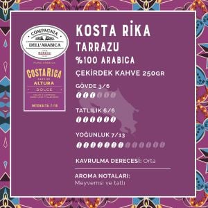 Caffe Corsini Kosta Rika Altura %100 Arabica Çekirdek Kahve 250GR
