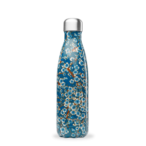 Qwetch QD3077 Çiçek Desenli Isı Yalıtımlı 500ml Termos - Mavi