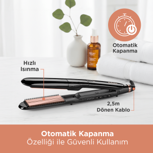 BaByliss ST493E Steam Smooth Buharlı Saç Düzleştirici