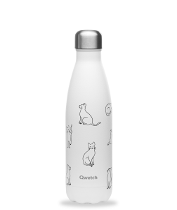 Qwetch QD3373 Isı Yalıtımlı 500ml Termos - Kedi Desenli