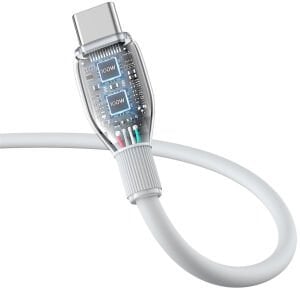 Baseus Pudding Hızlı Şarj Özellikli USB Type-C 100W Kablo 1.2m.