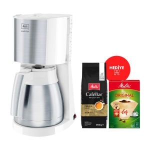 Enjoy II Top Therm Beyaz Termoslu Filtre Kahve Makinesi Hediyeli Kahve + Filtre
