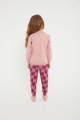 Roly Poly 2981 Bear Pembe Kız Çocuk Uzun Kol Pijama Takım