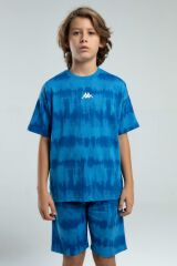 Kappa 332924 Erkek Çocuk Tie-Dye Desen Şortlu Bermuda Pijama Takım