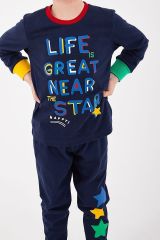 Roly Poly 2883 Life Great Near Star Erkek Çocuk Uzun Kol Pijama Takım