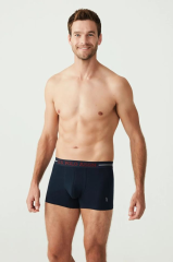 U.s Polo Assn 80328 Erkek Bordo Lacivert Gri 3'Lü Boxer