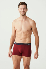 U.s Polo Assn 80328 Erkek Bordo Lacivert Gri 3'Lü Boxer