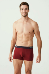 U.s Polo Assn 80328 Erkek Bordo Lacivert Gri 3'Lü Boxer