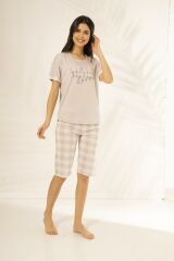 Estiva 22066 Kadın Yazlık Viskon Pijama Takımı