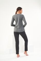 Pjs 22440 Kadın Nakışlı Patlı Pijama Takım