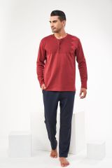 Pjs 22601 Erkek  Uzun Kol Pijama Takımı