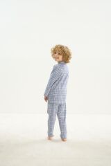 ZEYZEY 8748 Erkek Çocuk Önden Düğmeli Pijama Takım