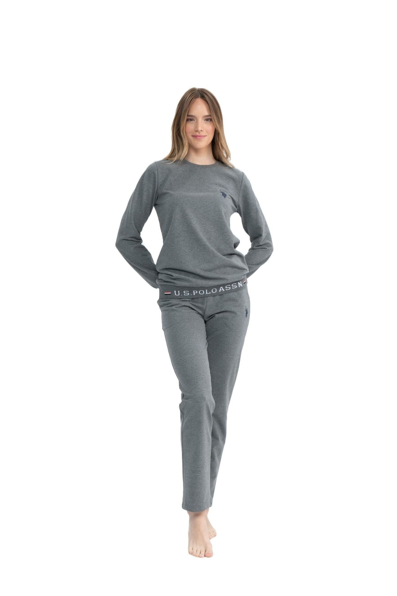 U.S. Polo Assn. 17073 Kadın Ev Giyim Pijama Takım