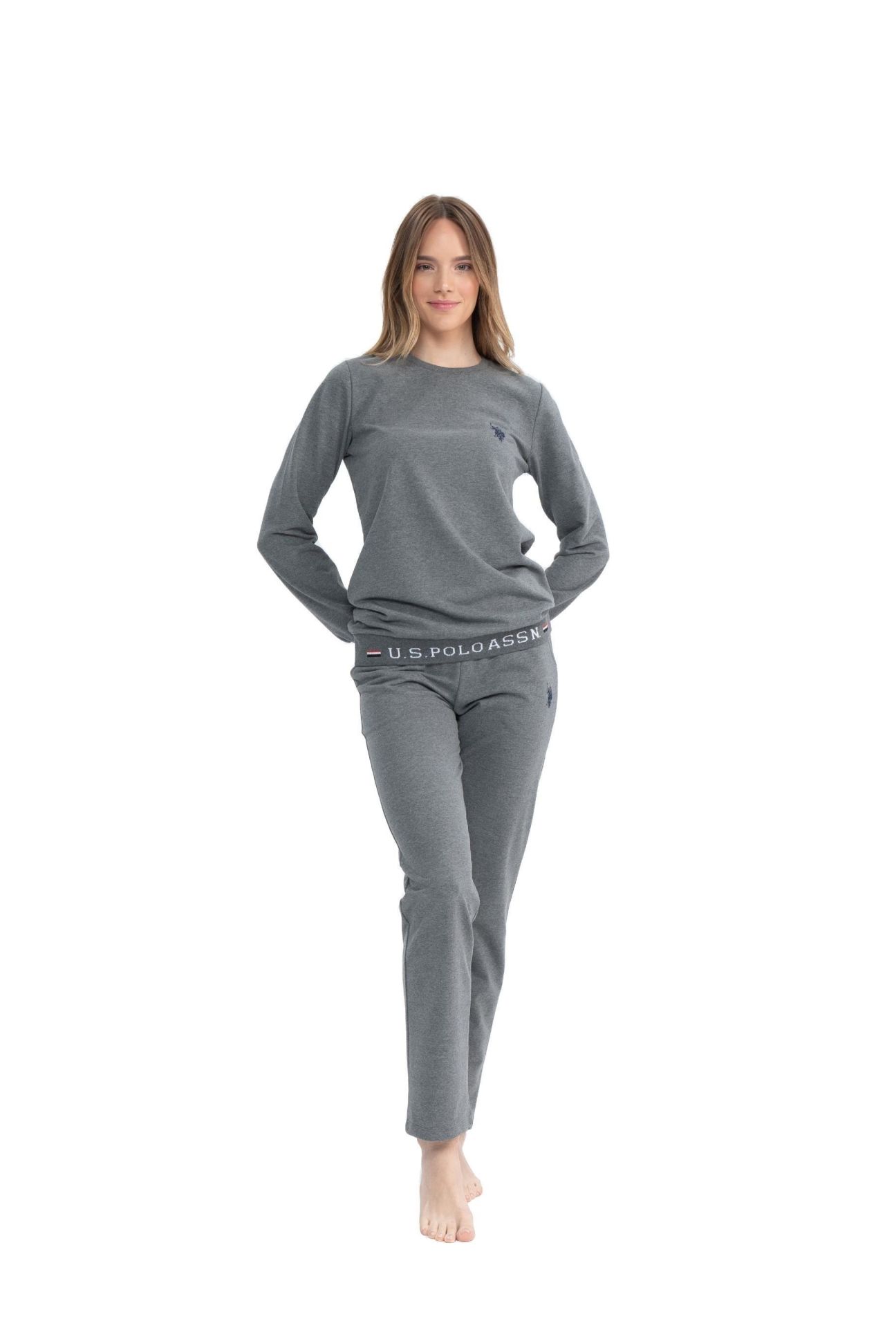 U.S. Polo Assn. 17073 Kadın Ev Giyim Pijama Takım