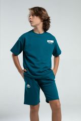 Kappa 36225 Erkek Çocuk Şortlu Pijama Bermuda Takım